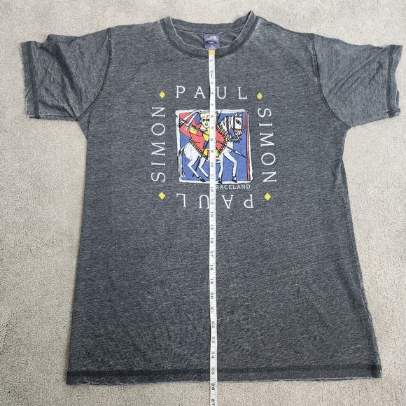 Paul Simon Merch Quiet Celebration Tour Men's Graphic Grey T-shirt Size L Soft - Picture 8 of 14